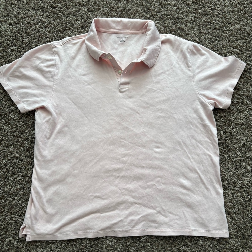 Saks Fifth Light Pink Polo